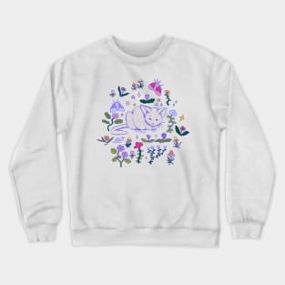 Napping Kitten Has Sweet Dreams Crewneck Sweatshirt